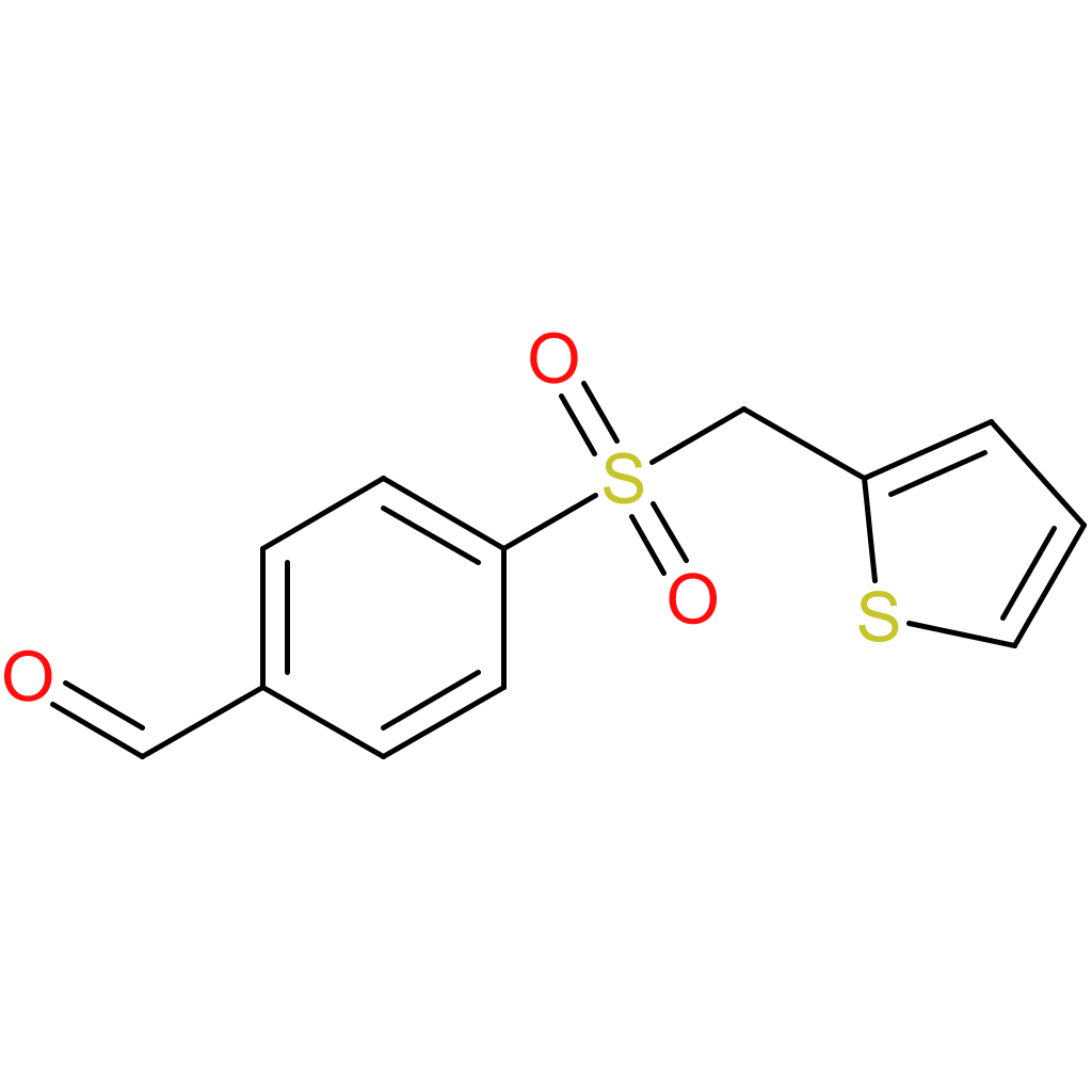 4-((thiophen-2-ylmethyl)sulfonyl)benzaldehyde