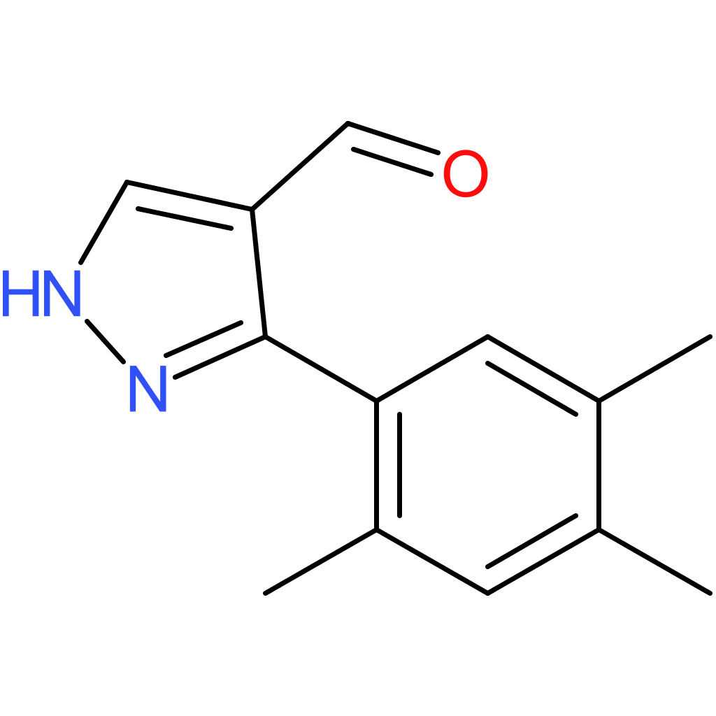 3-(2,4,5-trimethylphenyl)-1H-pyrazole-4-carbaldehyde
