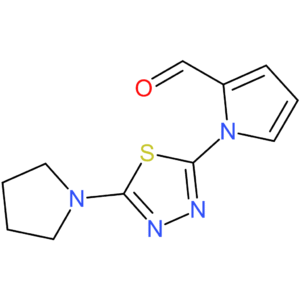 1-(5-(pyrrolidin-1-yl)-1,3,4-thiadiazol-2-yl)-1H-pyrrole-2-carbaldehyde