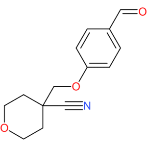 4-((4-formylphenoxy)methyl)tetrahydro-2H-pyran-4-carbonitrile