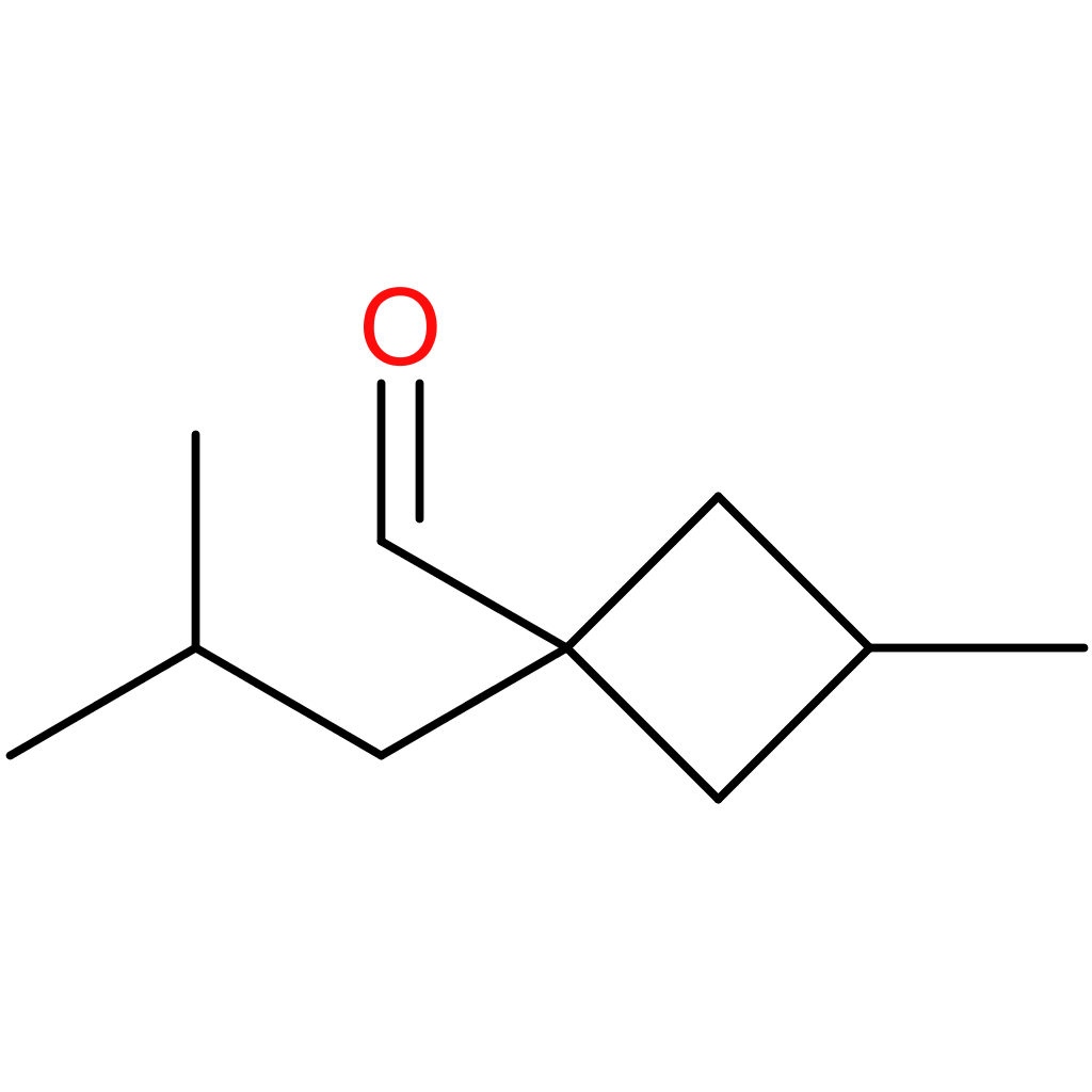 1-isobutyl-3-methylcyclobutane-1-carbaldehyde