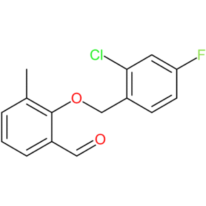 2-((2-chloro-4-fluorobenzyl)oxy)-3-methylbenzaldehyde