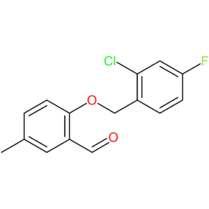 2-((2-chloro-4-fluorobenzyl)oxy)-5-methylbenzaldehyde