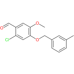 2-chloro-5-methoxy-4-((3-methylbenzyl)oxy)benzaldehyde