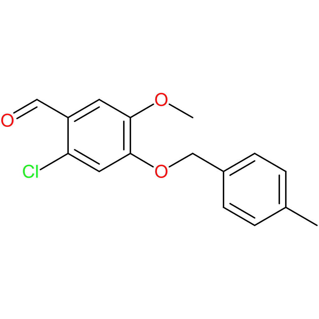 2-chloro-5-methoxy-4-((4-methylbenzyl)oxy)benzaldehyde