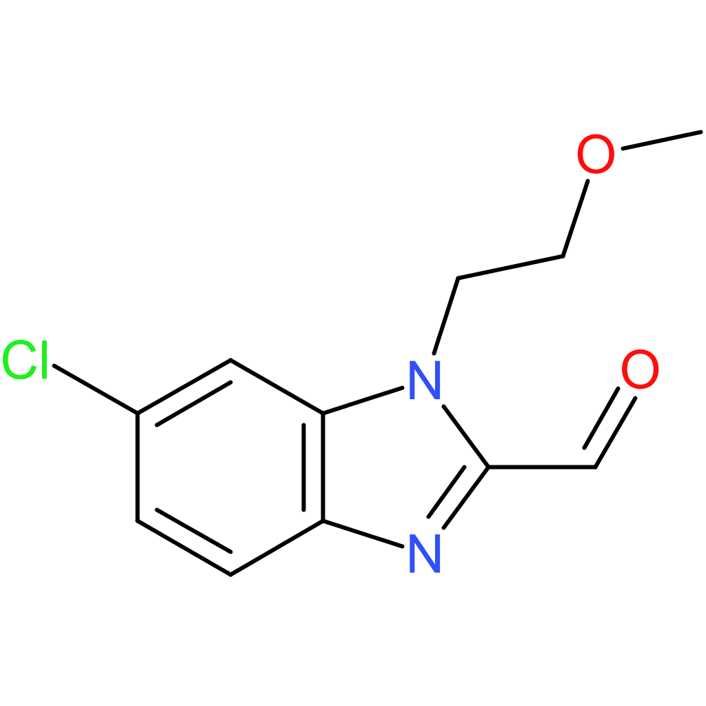 6-chloro-1-(2-methoxyethyl)-1H-benzo[d]imidazole-2-carbaldehyde
