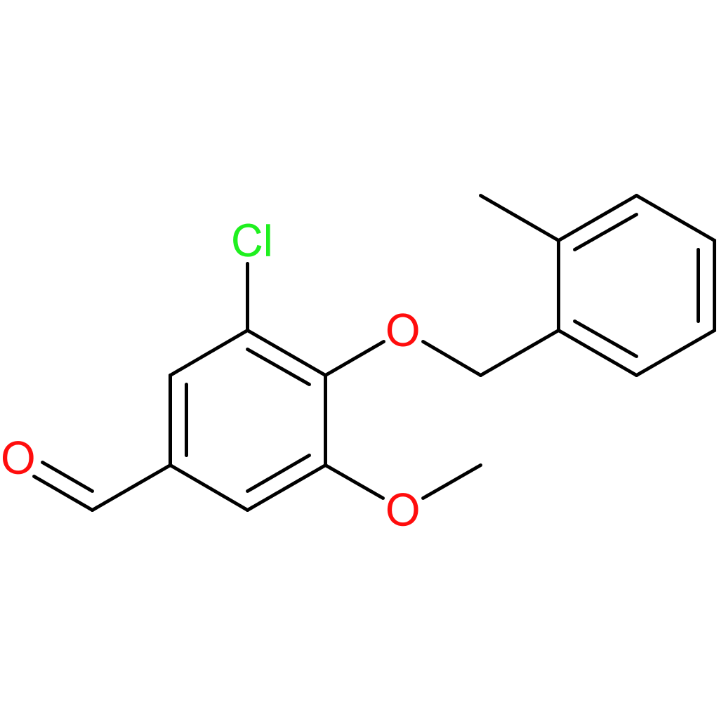 3-chloro-5-methoxy-4-((2-methylbenzyl)oxy)benzaldehyde