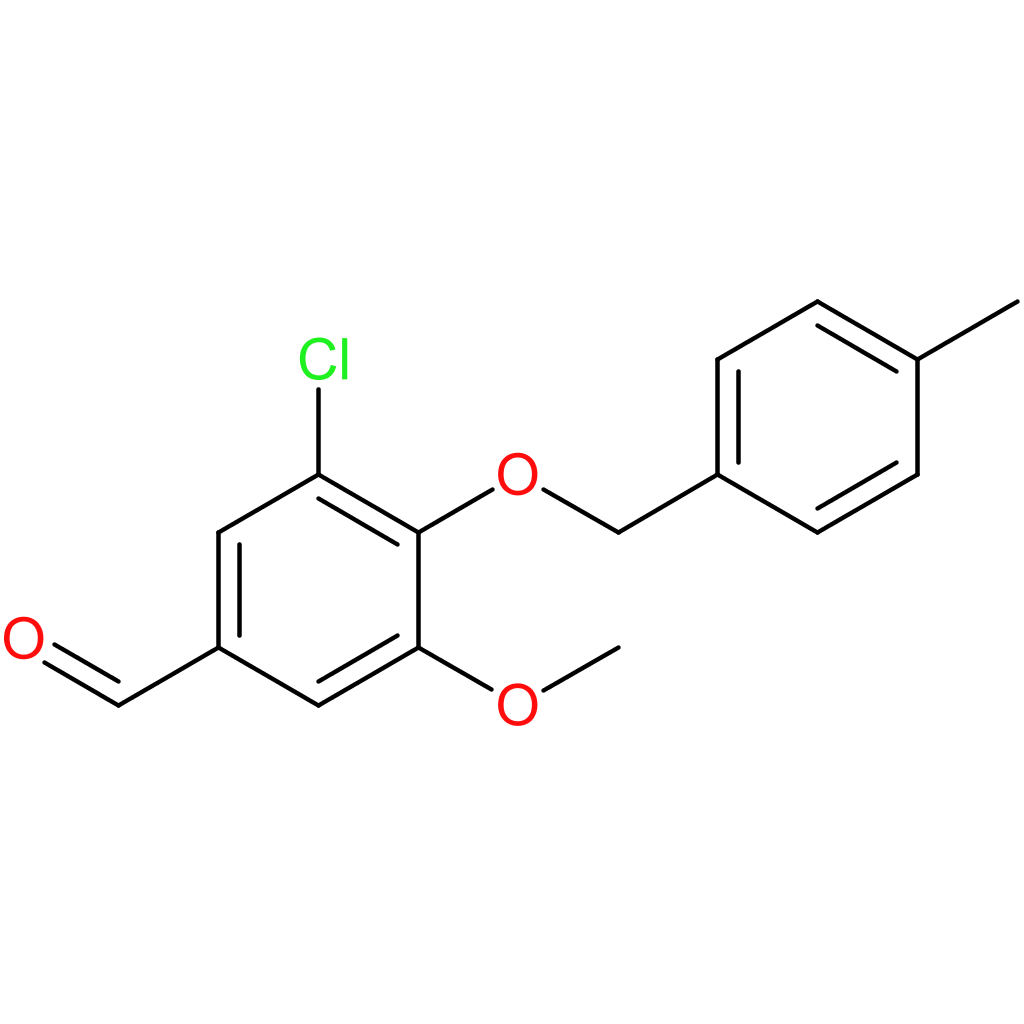 3-chloro-5-methoxy-4-((4-methylbenzyl)oxy)benzaldehyde