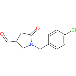 1-(4-chlorobenzyl)-5-oxopyrrolidine-3-carbaldehyde