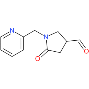 5-oxo-1-(pyridin-2-ylmethyl)pyrrolidine-3-carbaldehyde