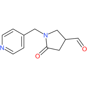 5-oxo-1-(pyridin-4-ylmethyl)pyrrolidine-3-carbaldehyde