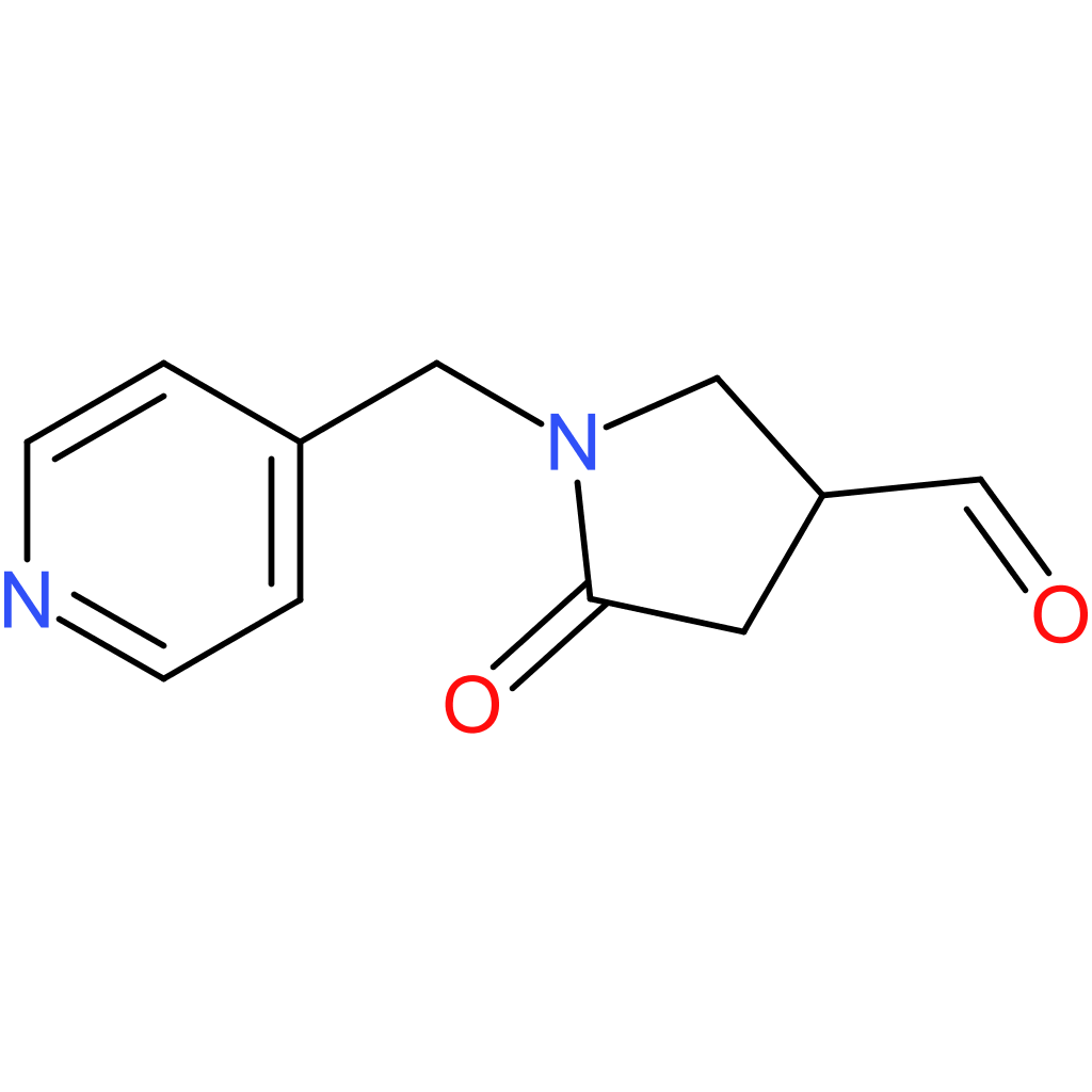 5-oxo-1-(pyridin-4-ylmethyl)pyrrolidine-3-carbaldehyde