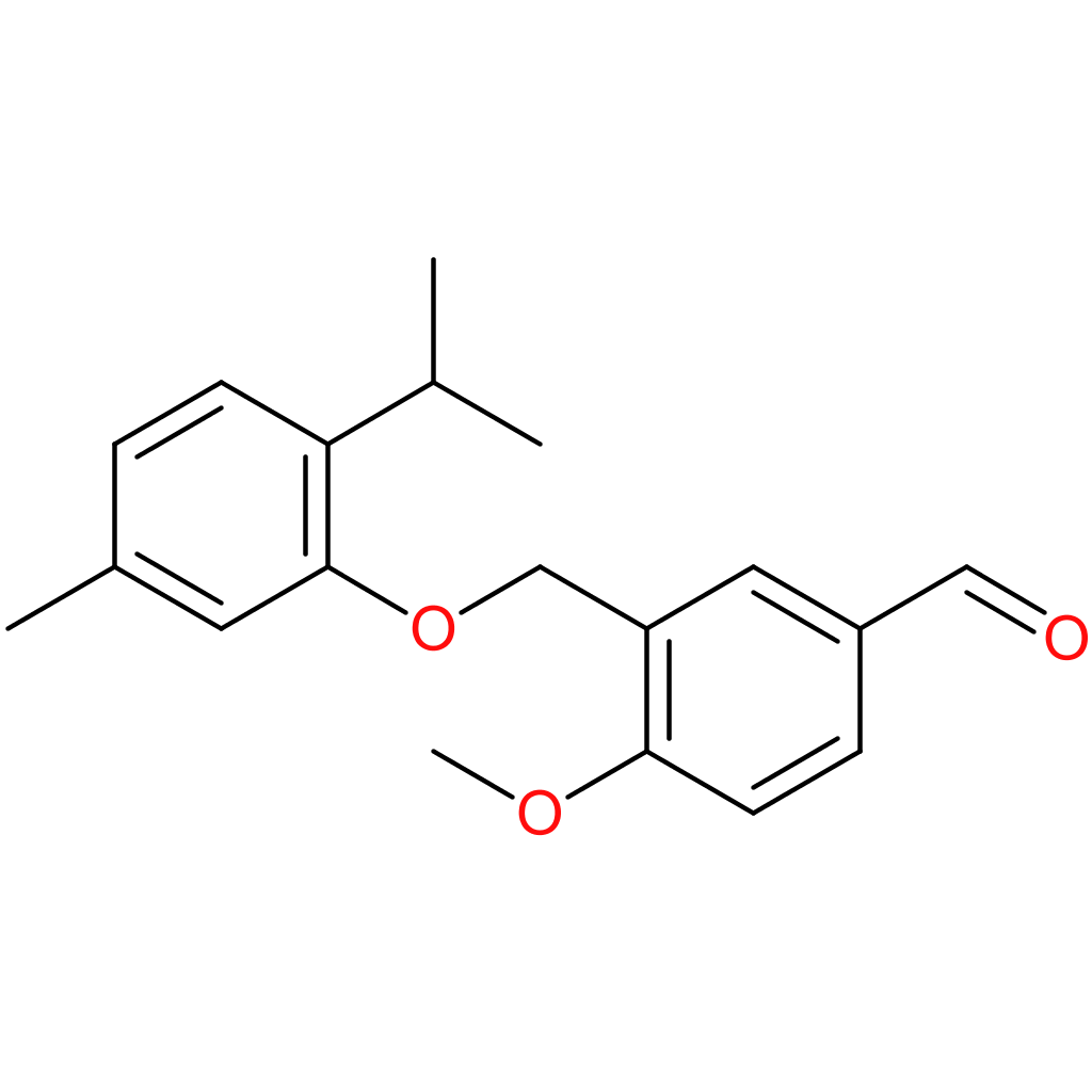 3-((2-isopropyl-5-methylphenoxy)methyl)-4-methoxybenzaldehyde