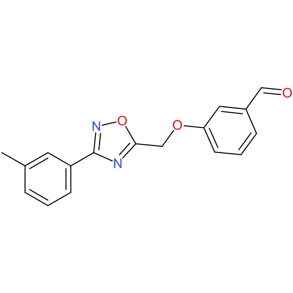 3-((3-(m-tolyl)-1,2,4-oxadiazol-5-yl)methoxy)benzaldehyde