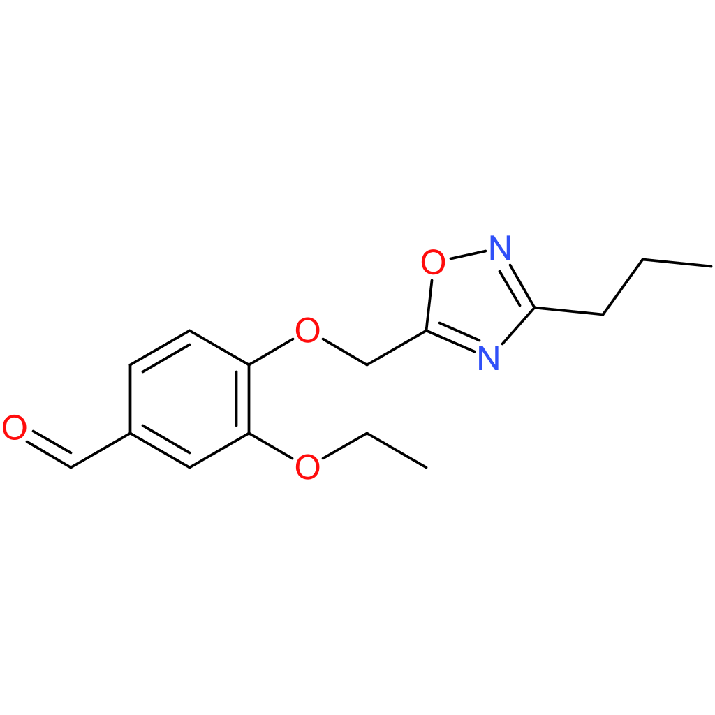 3-ethoxy-4-((3-propyl-1,2,4-oxadiazol-5-yl)methoxy)benzaldehyde
