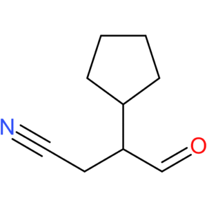 3-cyclopentyl-4-oxobutanenitrile