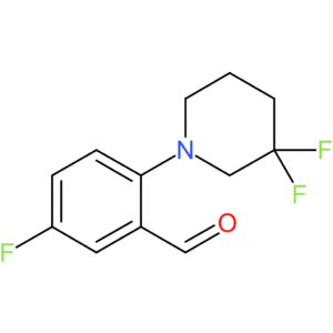 2-(3,3-difluoropiperidin-1-yl)-5-fluorobenzaldehyde