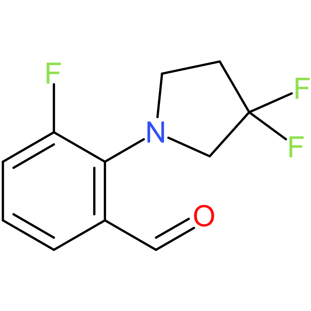 2-(3,3-difluoropyrrolidin-1-yl)-3-fluorobenzaldehyde