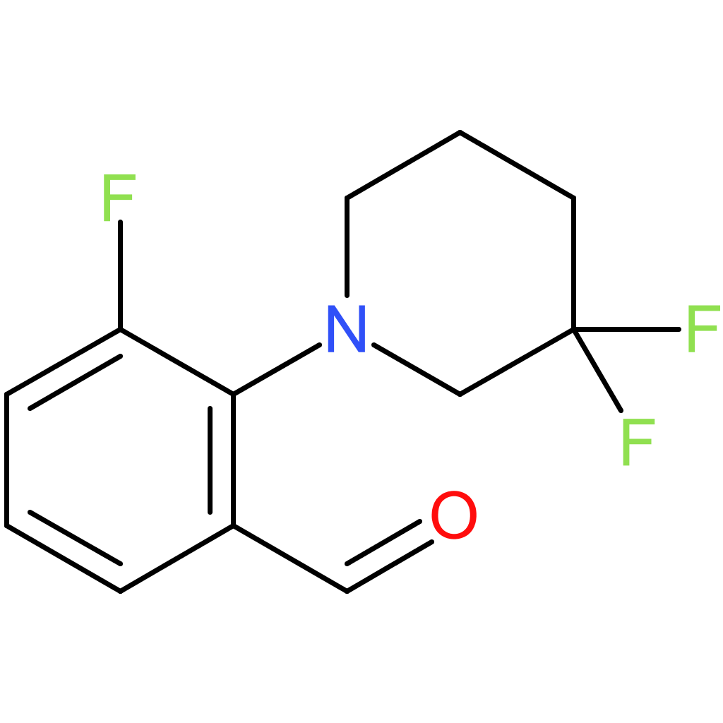 2-(3,3-difluoropiperidin-1-yl)-3-fluorobenzaldehyde