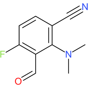 2-(dimethylamino)-4-fluoro-3-formylbenzonitrile