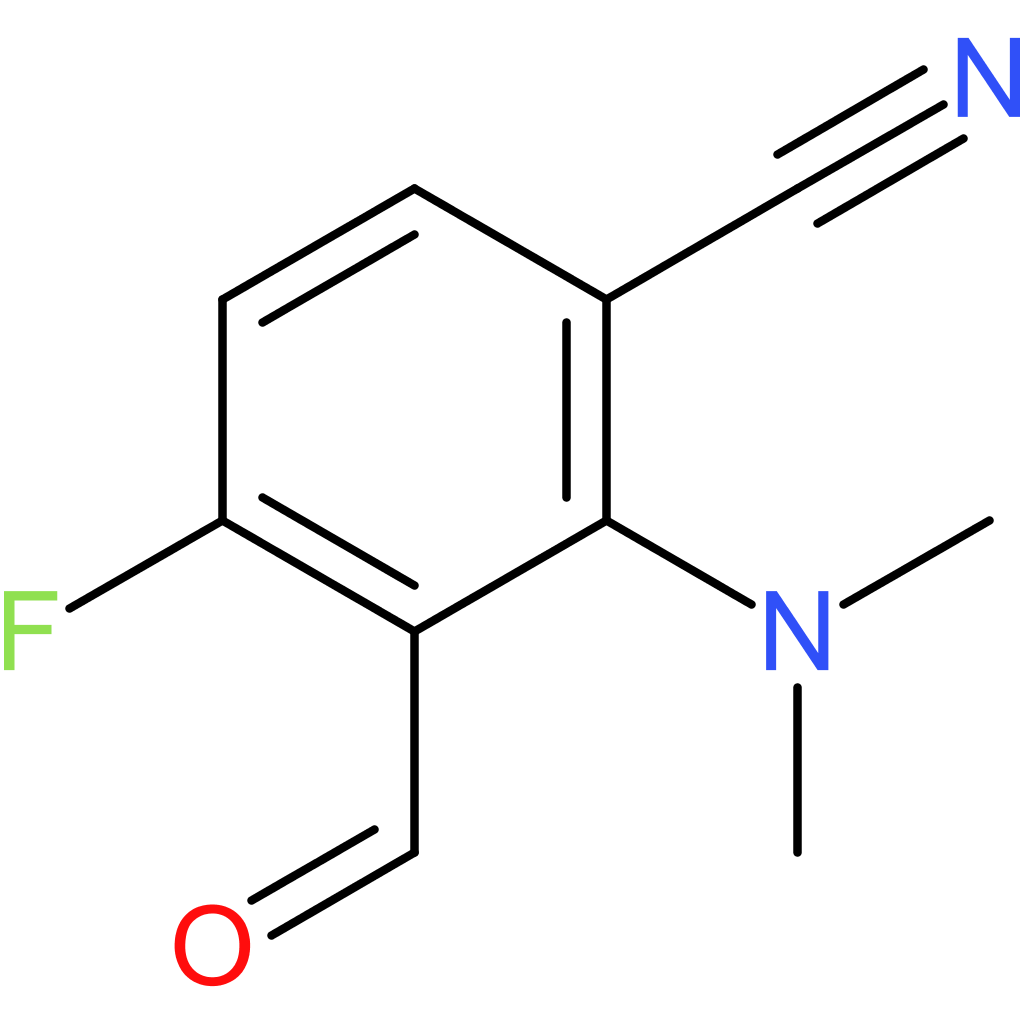 2-(dimethylamino)-4-fluoro-3-formylbenzonitrile