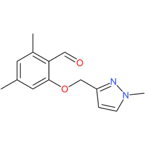 2,4-dimethyl-6-((1-methyl-1H-pyrazol-3-yl)methoxy)benzaldehyde