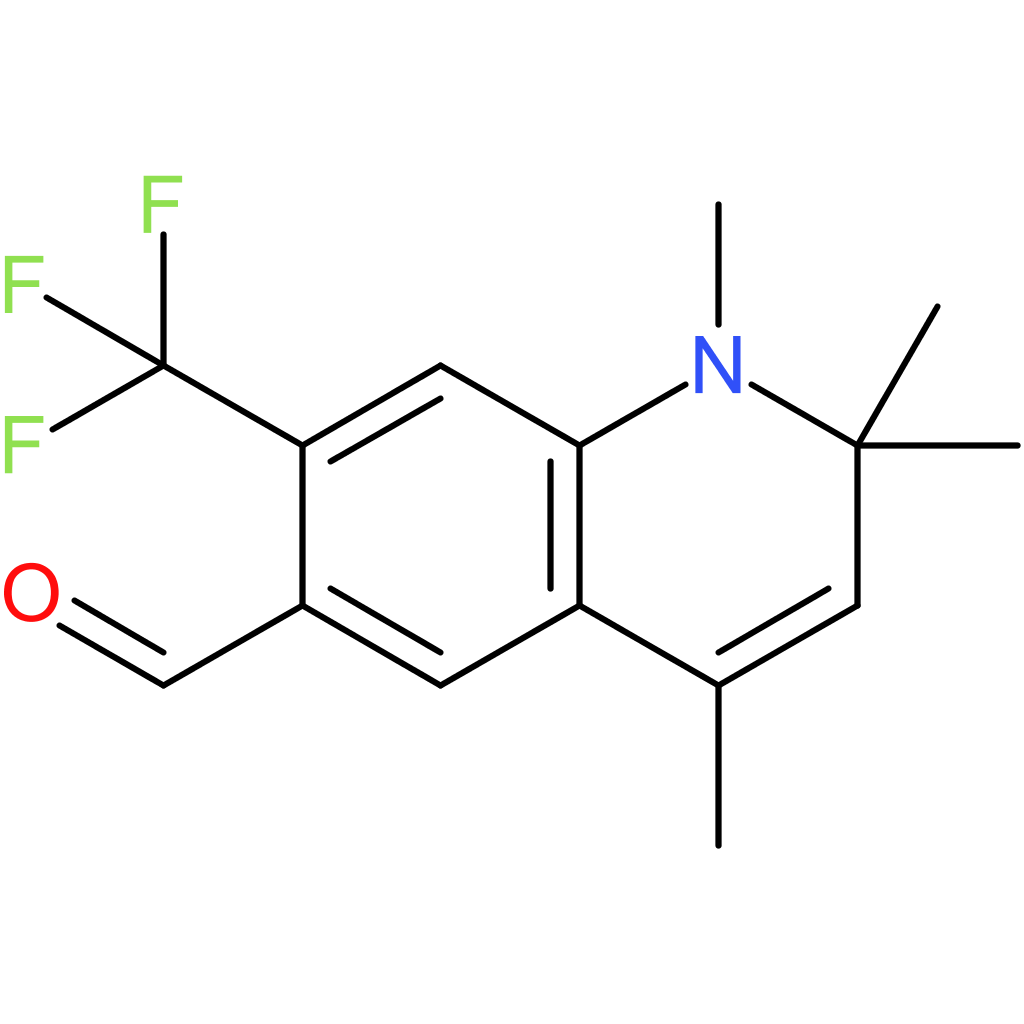 1,2,2,4-tetramethyl-7-(trifluoromethyl)-1,2-dihydroquinoline-6-carbaldehyde