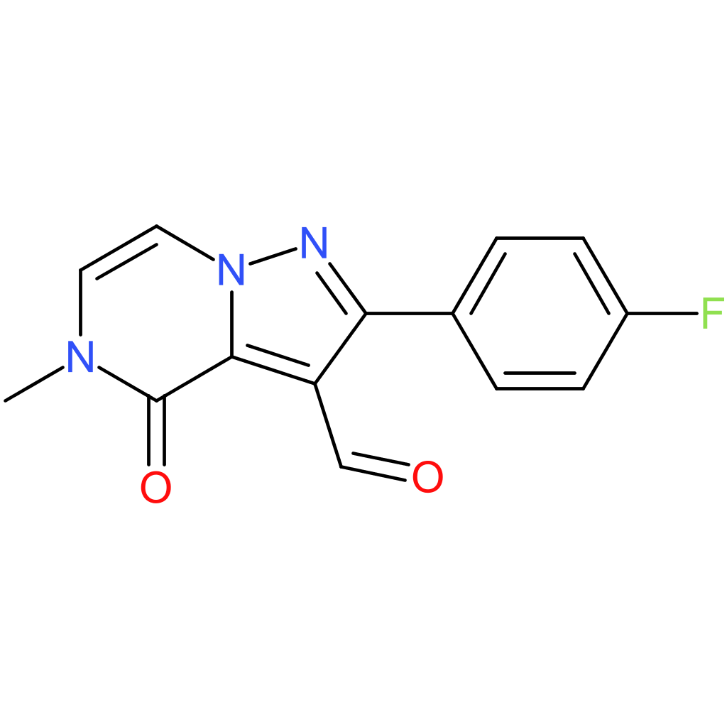 2-(4-fluorophenyl)-5-methyl-4-oxo-4,5-dihydropyrazolo[1,5-a]pyrazine-3-carbaldehyde