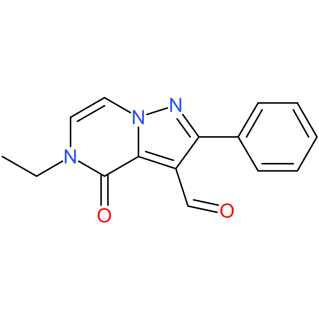 5-ethyl-4-oxo-2-phenyl-4,5-dihydropyrazolo[1,5-a]pyrazine-3-carbaldehyde