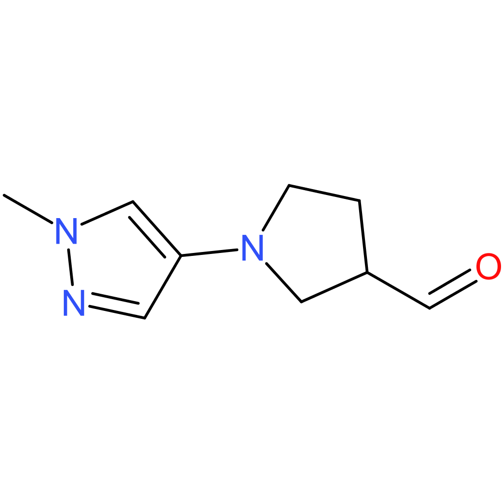 1-(1-methyl-1H-pyrazol-4-yl)pyrrolidine-3-carbaldehyde