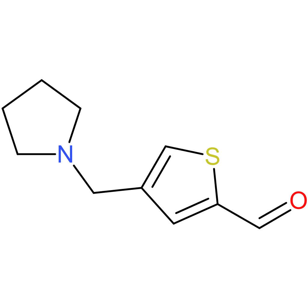 4-(pyrrolidin-1-ylmethyl)thiophene-2-carbaldehyde
