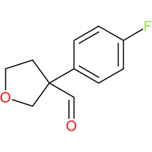 3-(4-fluorophenyl)tetrahydrofuran-3-carbaldehyde