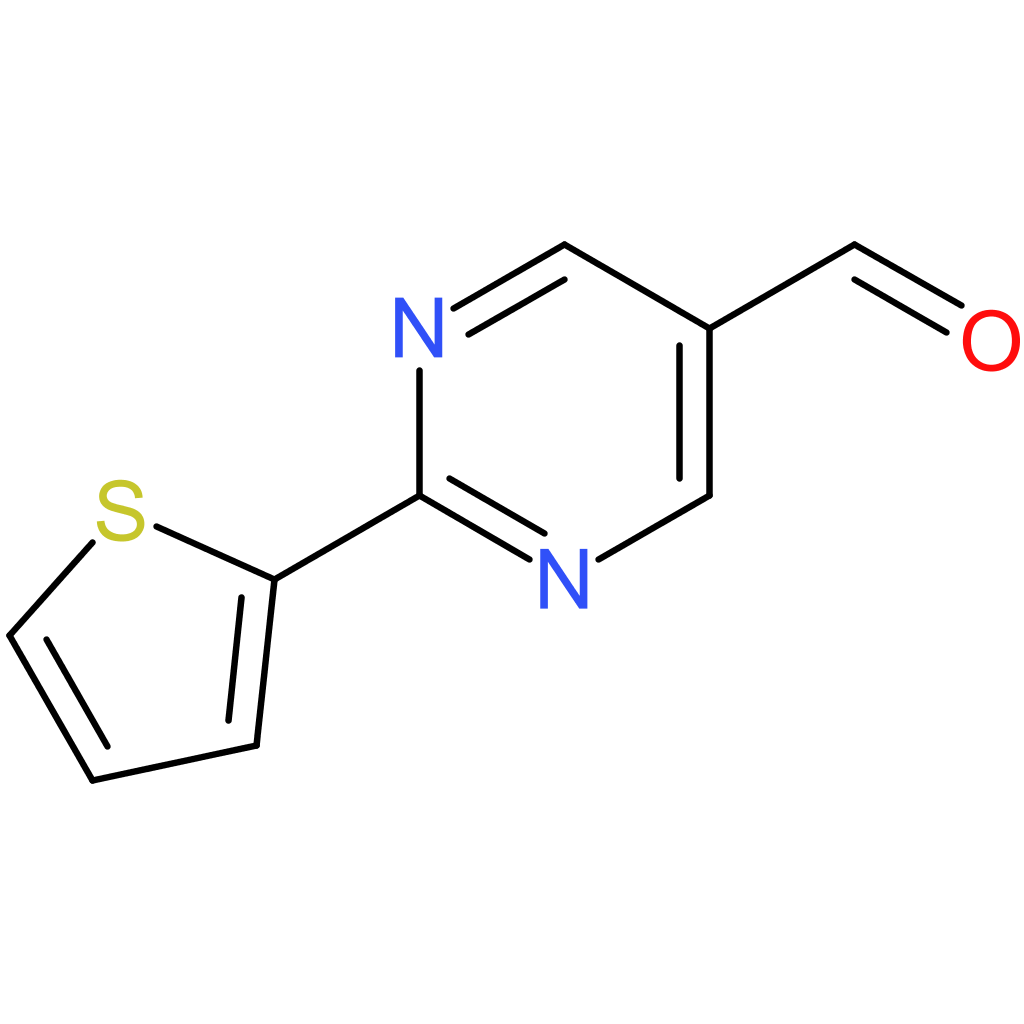 2-(thiophen-2-yl)pyrimidine-5-carbaldehyde