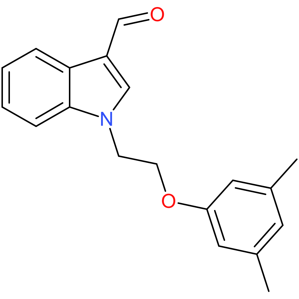 1-(2-(3,5-dimethylphenoxy)ethyl)-1H-indole-3-carbaldehyde