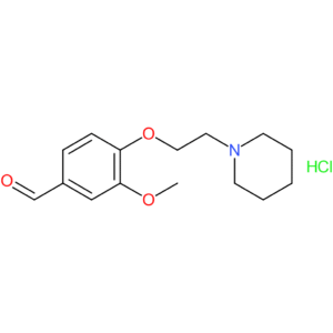 3-methoxy-4-(2-(piperidin-1-yl)ethoxy)benzaldehyde hydrochloride