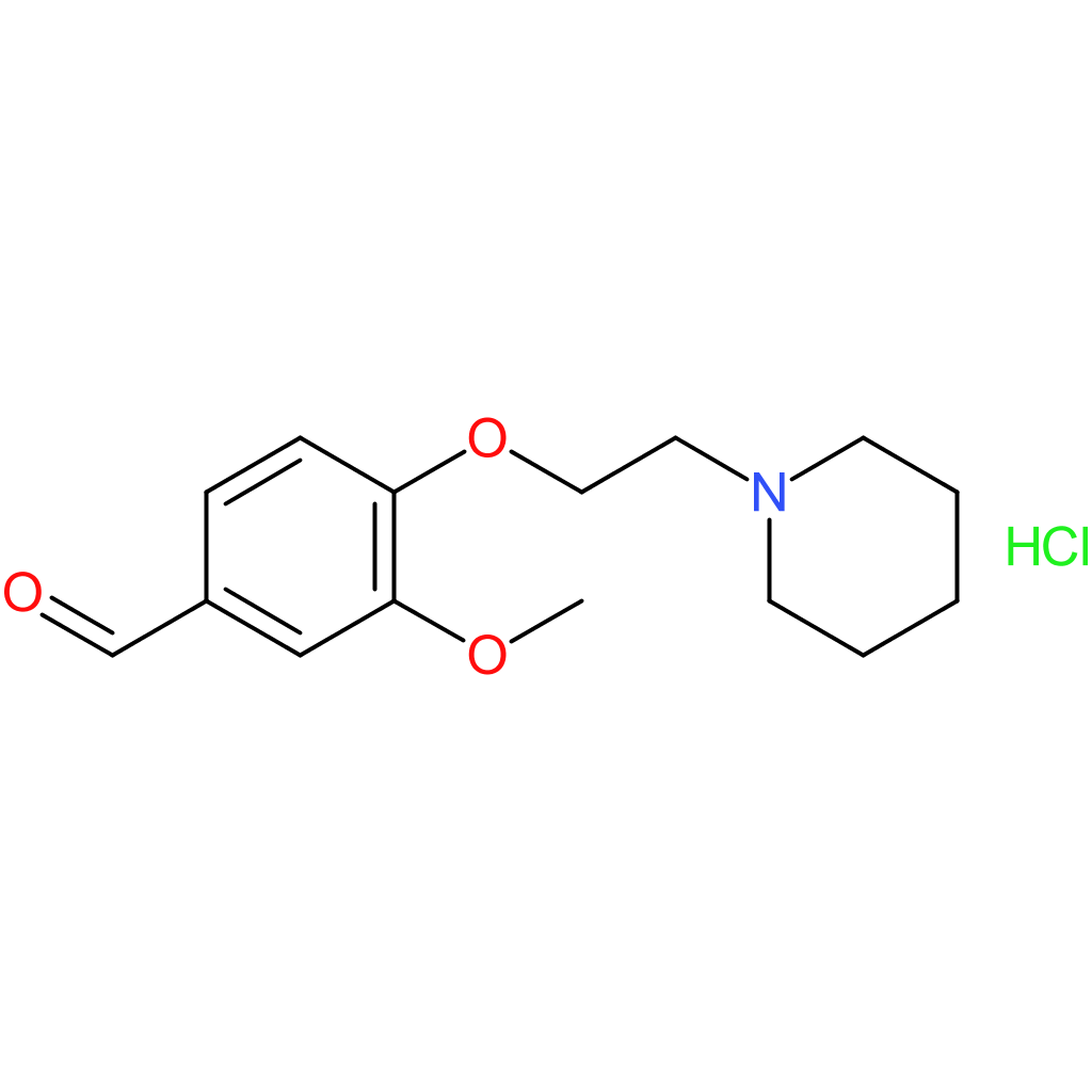 3-methoxy-4-(2-(piperidin-1-yl)ethoxy)benzaldehyde hydrochloride