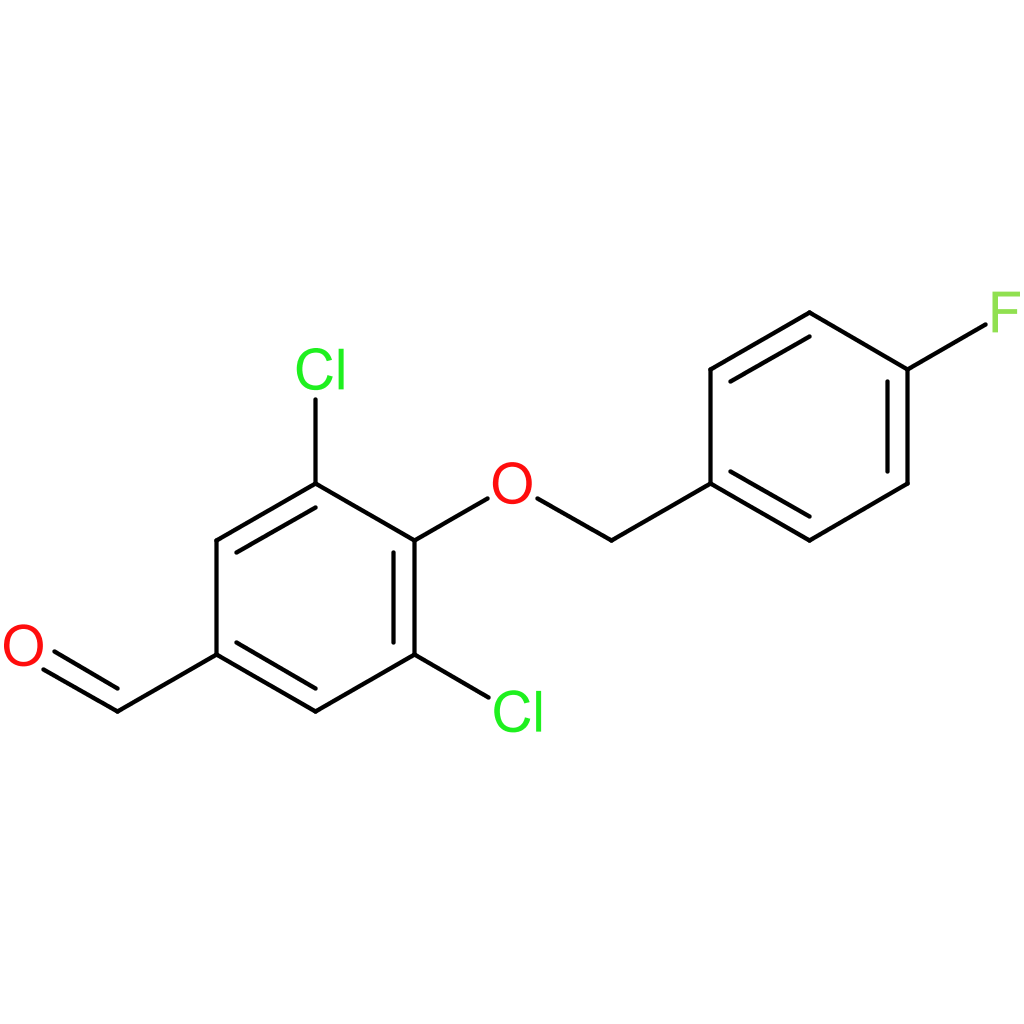3,5-dichloro-4-((4-fluorobenzyl)oxy)benzaldehyde