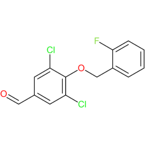 3,5-dichloro-4-((2-fluorobenzyl)oxy)benzaldehyde