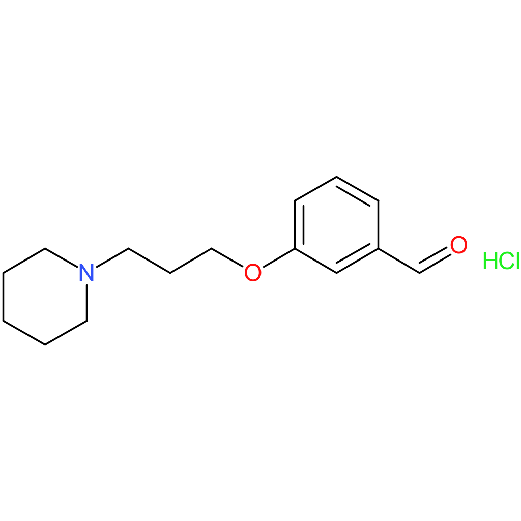 3-(3-(piperidin-1-yl)propoxy)benzaldehyde hydrochloride