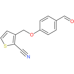 3-((4-formylphenoxy)methyl)thiophene-2-carbonitrile