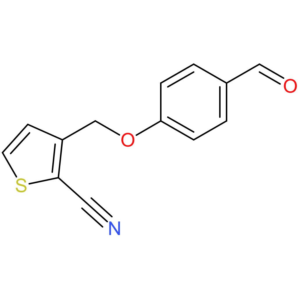 3-((4-formylphenoxy)methyl)thiophene-2-carbonitrile