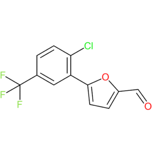 5-(2-chloro-5-(trifluoromethyl)phenyl)furan-2-carbaldehyde