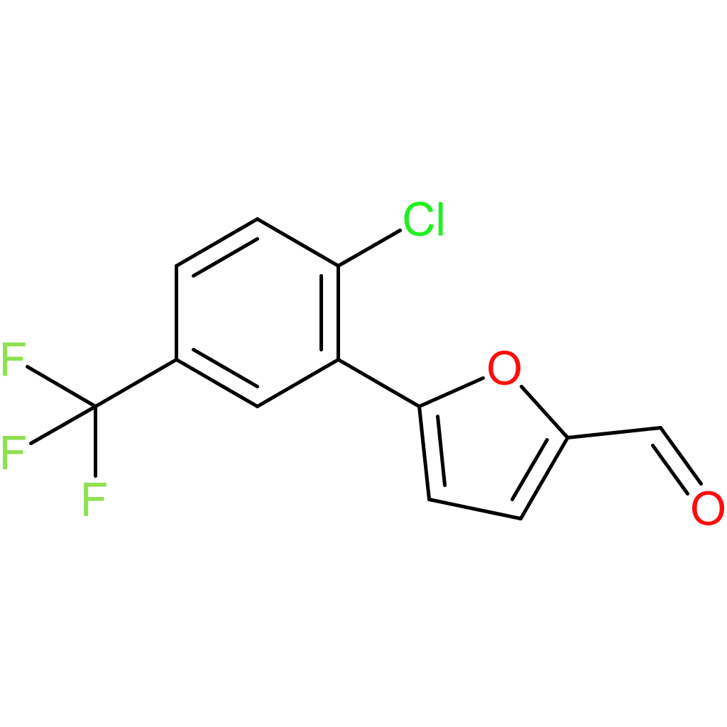 5-(2-chloro-5-(trifluoromethyl)phenyl)furan-2-carbaldehyde