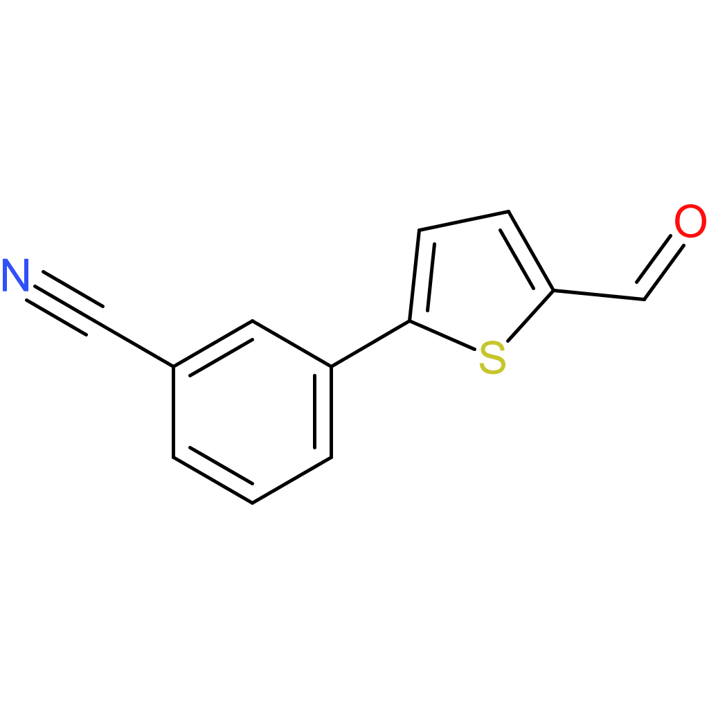 3-(5-formylthiophen-2-yl)benzonitrile