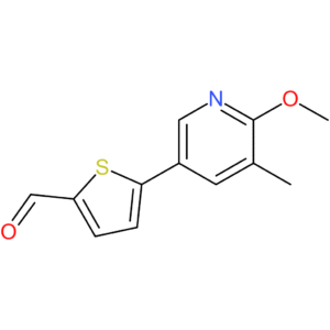 5-(6-methoxy-5-methylpyridin-3-yl)thiophene-2-carbaldehyde