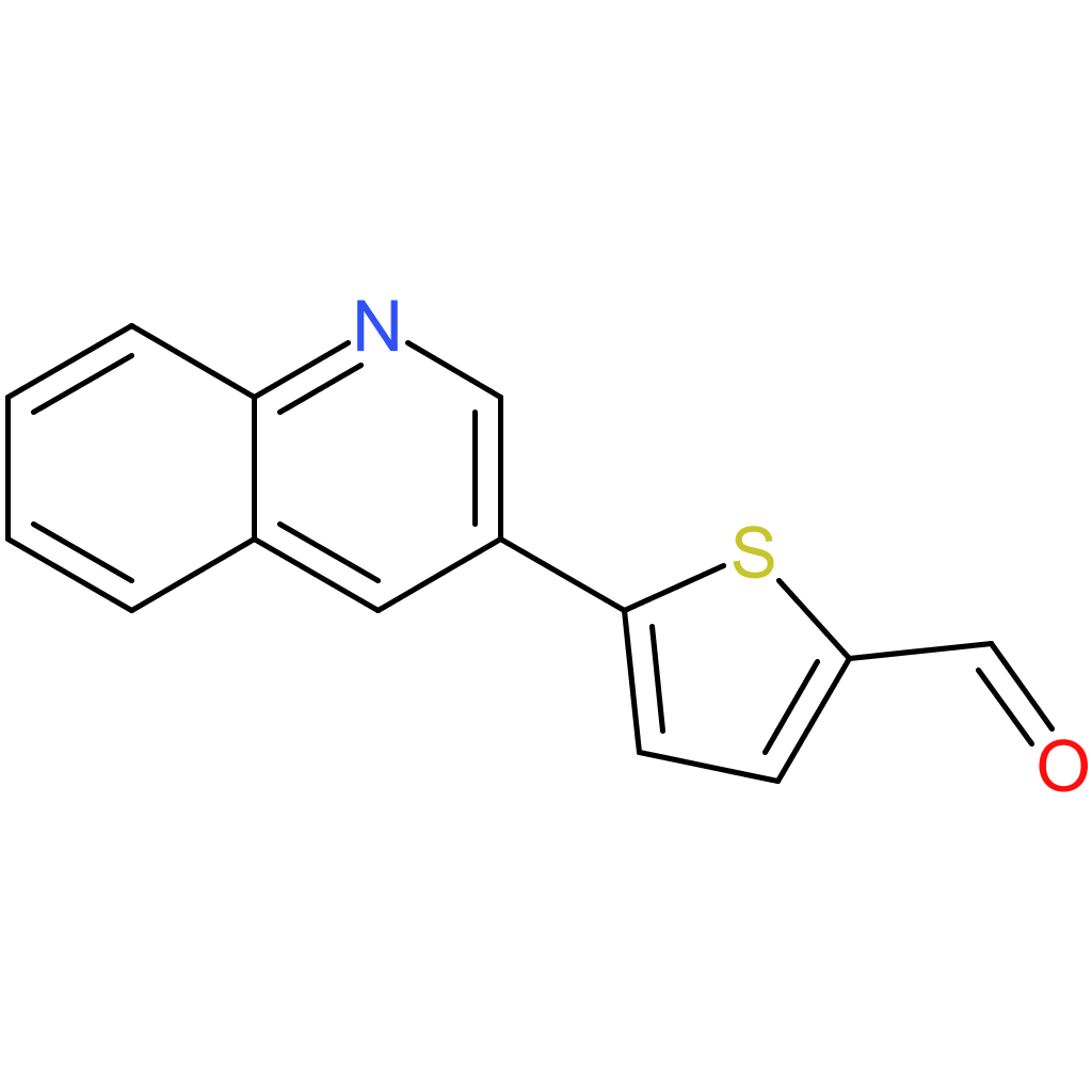 5-(quinolin-3-yl)thiophene-2-carbaldehyde