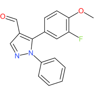 5-(3-fluoro-4-methoxyphenyl)-1-phenyl-1H-pyrazole-4-carbaldehyde