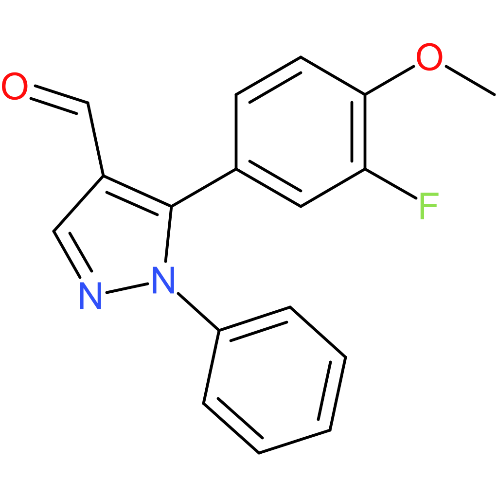5-(3-fluoro-4-methoxyphenyl)-1-phenyl-1H-pyrazole-4-carbaldehyde