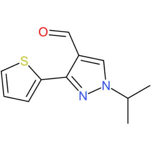1-isopropyl-3-(thiophen-2-yl)-1H-pyrazole-4-carbaldehyde