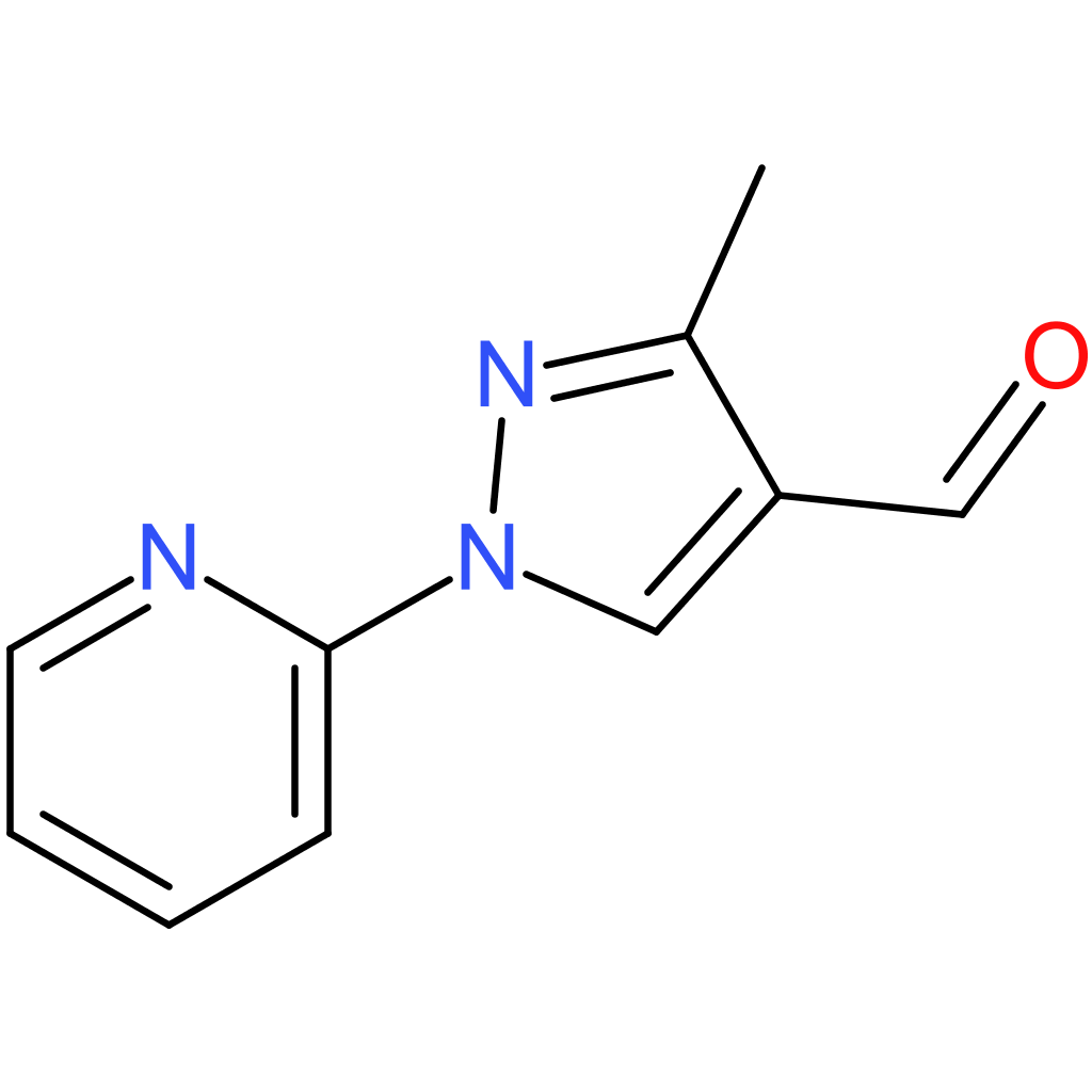 3-methyl-1-(pyridin-2-yl)-1H-pyrazole-4-carbaldehyde